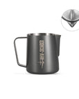 拉花缸經典版3.0 - 磨砂黑 - 450ML - 圓嘴 - MHW - 3BOMBER TAIWAN